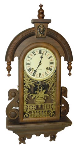 Southern Clock Company (must be southern Korea) brand new kitchen wall clock, wood case, 31 day Korea movement, gong strike. — Antique Clocks Price Guide