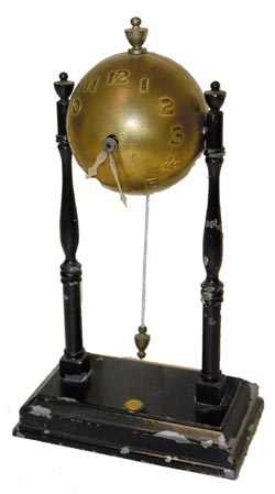 Globe Clock Co. "Pendulum Clock", C. 1941, fitted with a Lux Mfg. Co. pendulette movement. — Antique Clocks Price Guide