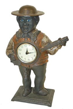 Reproduction of "Sambo Blinking Eye" clock. — Antique Clocks Price Guide