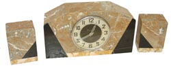 German-French Art Deco 3 piece set. — Antique Clocks Price Guide