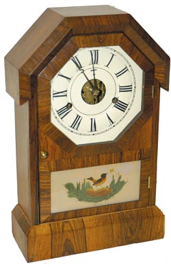 Seth Thomas early shelf clock, "Octagon Top", C. 1863. — Antique Clocks Price Guide