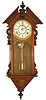 George Owen fancy walnut wall clock.