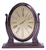 Waltham Swing Frame Clock, C. 1930. Mahogany case, 11" high, good overall condition, just some slight alligatoring of the finish, complete and running.
