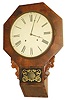 Forestville Clock Company, Forestville, Conn., hanging clock, "Drop Octagon No. 2", C. 1855.