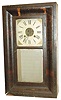 William S. Johnson, New York. 30 hour, 2 weight, brass movement, OG clock.
