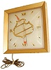 Falstaff Beer electric clock in a heavy metal case that sits or hangs.