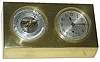 Chelsea Clock company desk set, similar in many ways to #536. The front of the brass case is engraved, "C. C. N."