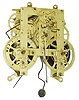Wm. L. Gilbert, 8 day, time and strike, kitchen clock movement.