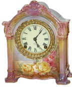 Ansonia Clock Co. Royal Bonn case, ca 1914. — Antique Clocks Price Guide