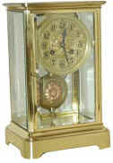 French crystal regulator signed "Medialle D'Argent, Made in France". — Antique Clocks Price Guide