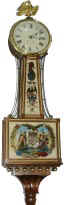 Reproduction Willard's Presentation Banjo, a contemporary copy made by one of the premier clock makers in America, Wayne Cline of Bowling Green, Ky. — Antique Clocks Price Guide