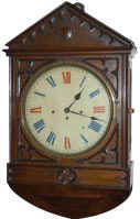 Rare English triple fusee hanging clock, ca 1865. — Antique Clocks Price Guide