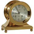 Chelsea Clock Co. desk clock originally called "Base and Ball", renamed the "Commodore" in 1917, and later changed to the "Constitution". — Antique Clocks Price Guide