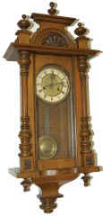 German musical RA wall clock — Antique Clocks Price Guide