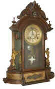 Nicholas Mueller & Sons Co., mirrorside clock. — Antique Clocks Price Guide