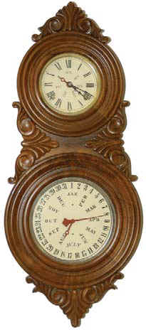 Charlie Holland reproduction "B.B. Lewis Calendar No. 6." c. 1978 — Antique Clocks Price Guide