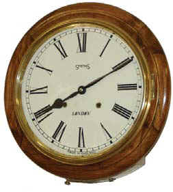 Smiths, London, Made in England, signed on the original painted metal dial. — Antique Clocks Price Guide