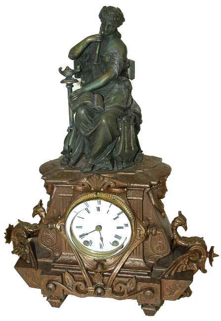 "Seth Thomas Sons & Co. Thomaston, Ct.", signed on the movement. — Antique Clocks Price Guide