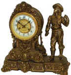 Waterbury Clock Company, figure clock, "Vale", ca 1905. — Antique Clocks Price Guide