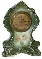Ansonia Clock Co. porcelain case, "Crane", ca 1904. — Antique Clocks Price Guide