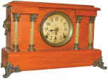 A restored red clock that was once a nice Seth Thomas "Sheffield", ca 1909. — Antique Clocks Price Guide