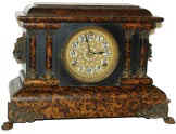 Seth Thomas eight day movement is running, strikes the half hours on a cathedral gong. — Antique Clocks Price Guide