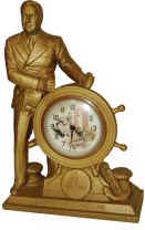 United Electric Clock Company's animated clock, "F.D.R. The Man Of The Hour". — Antique Clocks Price Guide