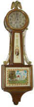 Waltham Clock Co. miniature banjo, ca 1930. — Antique Clocks Price Guide