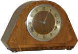 German small tambour type case with a huge 8 day movement, Westminster chime plays on 5 rods. — Antique Clocks Price Guide