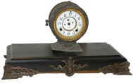 Ansonia Clock Co. enameled iron base used rarely by the company. — Antique Clocks Price Guide