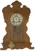 Waterbury Clock Co. oak kitchen, "Forum", ca 1906. — Antique Clocks Price Guide