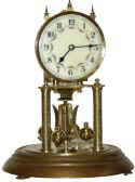 Forrestville, Made in Germany, 400 day clock, with dome. — Antique Clocks Price Guide