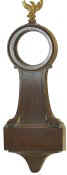 Mahogany banjo case 19 inches long, brass eagle, wood side rails. — Antique Clocks Price Guide