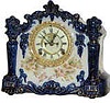 Ansonia Clock Co. porcelain case, "Register", ca 1901.
