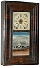 Birge & Fuller ogee clock, J. J. Beals & Co's Clock Establishment, Boston label, ca 1847-1848.