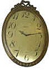 Waltham Clock Co. wall clock, hand carved finished in antique gilt, ca 1930, a very good year.