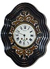 French picture frame clock, ca 1870