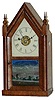 Jerome Clock Co. small gothic or mini steeple clock, 19th century