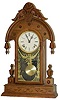 Walnut case clock made by Charlie Holland, c. 1990