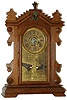 E. Ingraham Clock Co. made this clock for Charles F. Adams, Erie, Penn. whose name is on the full label inside the case.