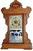 Seth Thomas oak mantle, the third and last of the "Fleet Series", ca 1909 to 1915. 