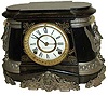 Ansonia Clock Co. enameled iron, "Pompeii", ca 1904.