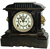 Ansonia Clock Co. enameled iron case, "Hartford", ca 1904.