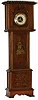 Miniature grandfather clock, made by a person very handy with tools.