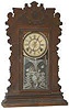 Waterbury Clock Company walnut parlor clock, "Bronson", ca 1893.