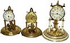 Three 400 day clocks, all with domes. 