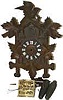 American Cuckoo Clock Co. label on the back. Movement signed, "Germany". 