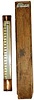 Hanging copper thermometer made by "Albert Pick and Co. Chicago".