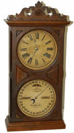 Ithaca Calendar Clock Co. "No. 10 Farmer's", ca 1880. — Antique Clocks Price Guide