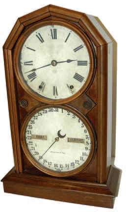 Seth Thomas, "Parlor Calendar No. 5", ca Jan 1884, and so stamped on the case. — Antique Clocks Price Guide